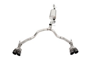 GMC Yukon Performance Exhaust - Rear - CORSA Performance - Sport Cat-Back DW 4in BLK Tips - Black - `21-`25